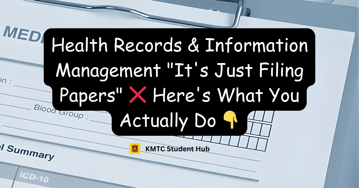 Health Records & Information Management at KMTC: The Most Underrated Course?